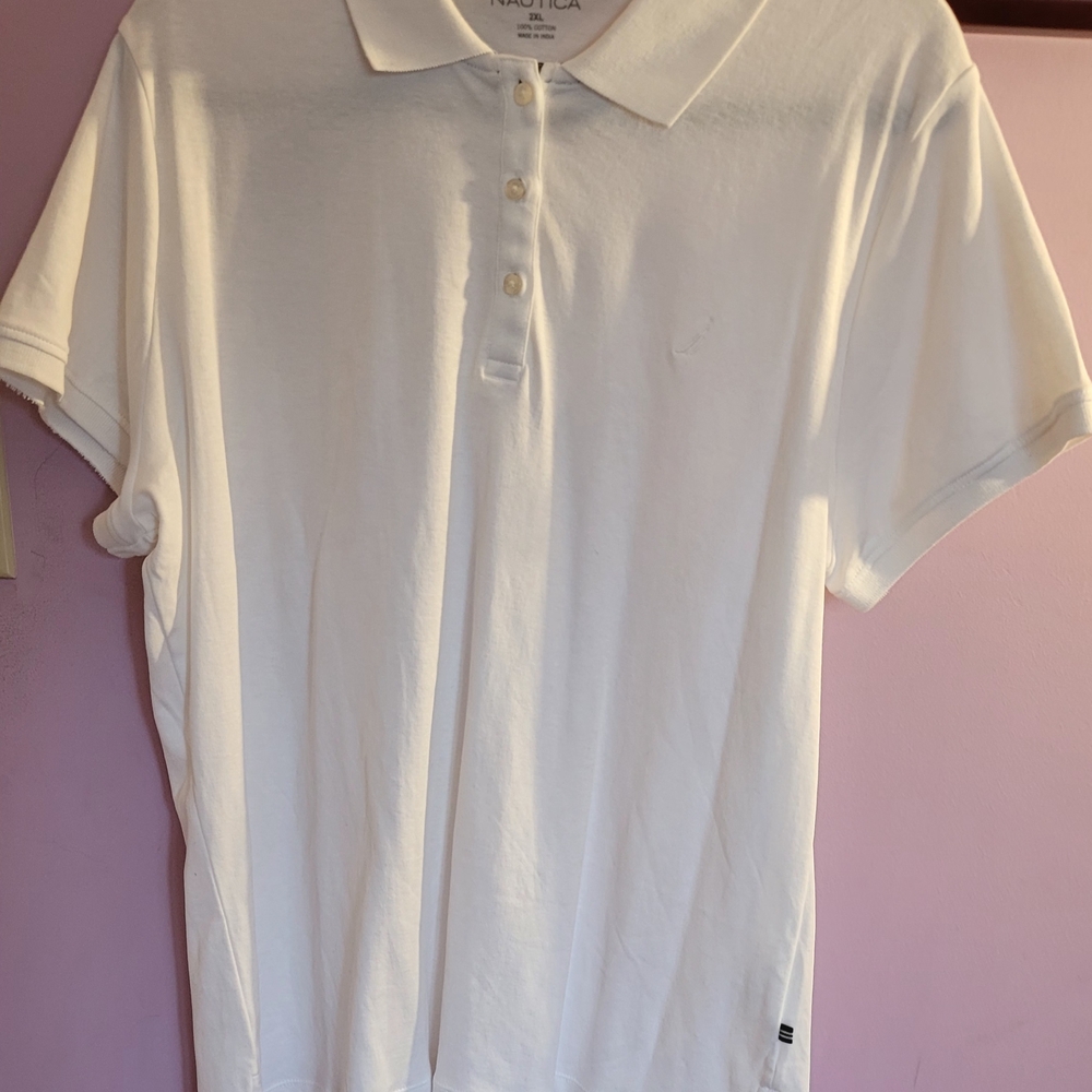 Nautica Men's White Polo Shirt